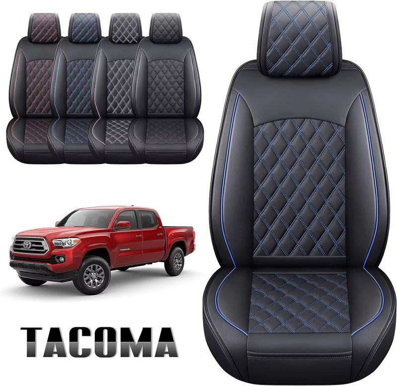 Strapazierfähige, wasserdichte Ledersitzbezüge für Toyota Tacoma (2005–2023) 2